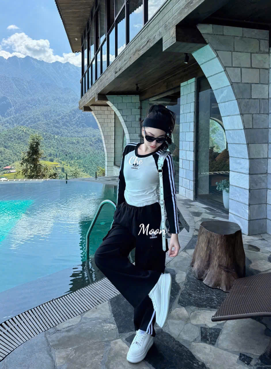 Sét Áo Và Quần Rút Eo Adidas