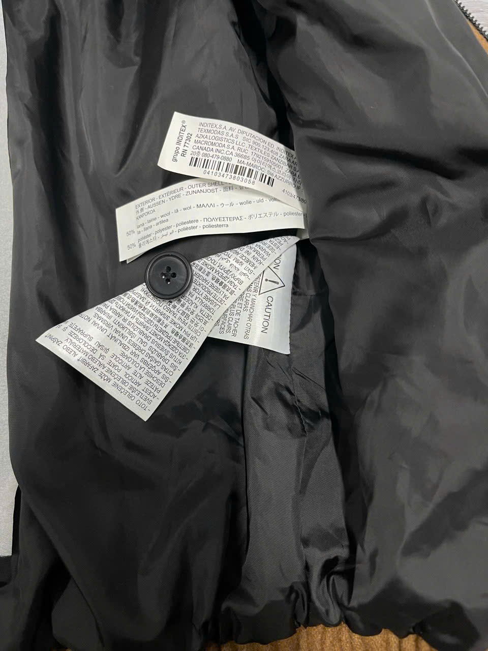 Áo Jacket Nam Zara Vàng Bò