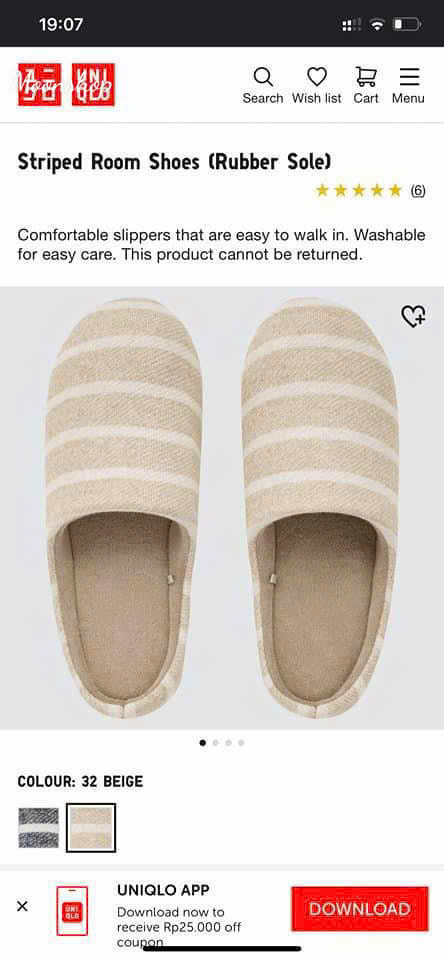 Dép Lông Uniqlo