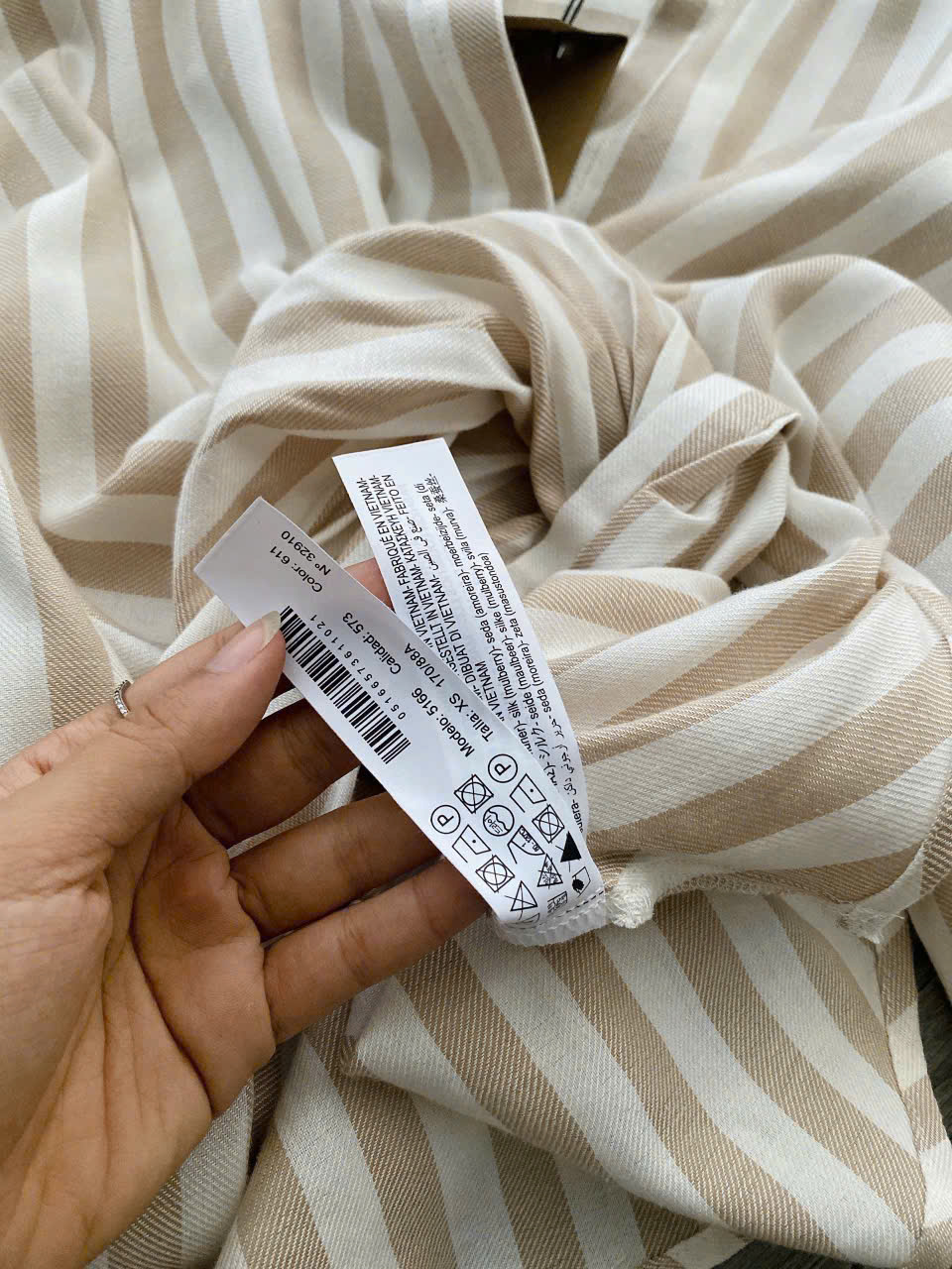 Áo Sơ Mi Xoắn Gấu Massimo Duti