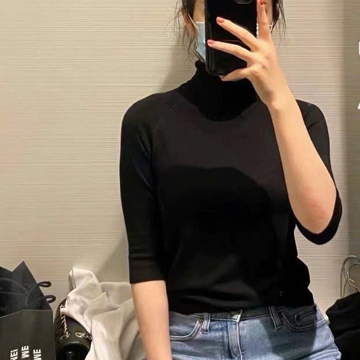 Áo Len Cổ Lọ Tay Lỡ Zara