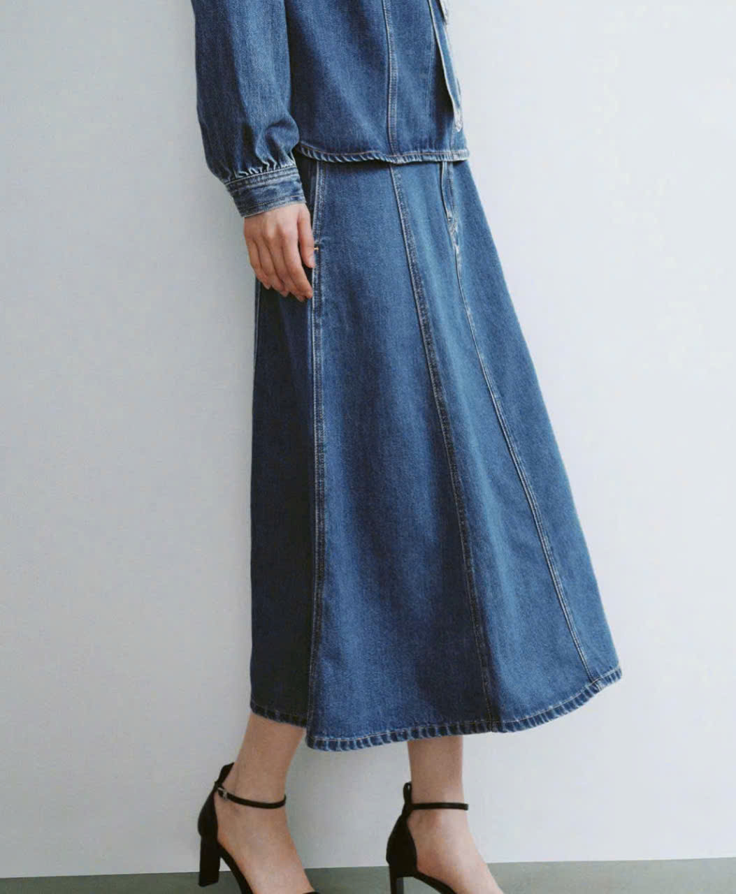 Chân Váy Jean Xanh Zara