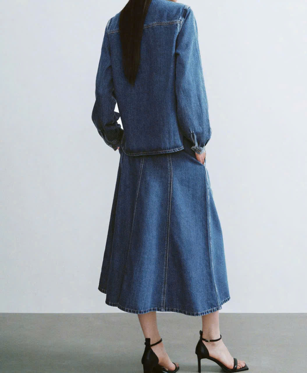 Chân Váy Jean Xanh Zara