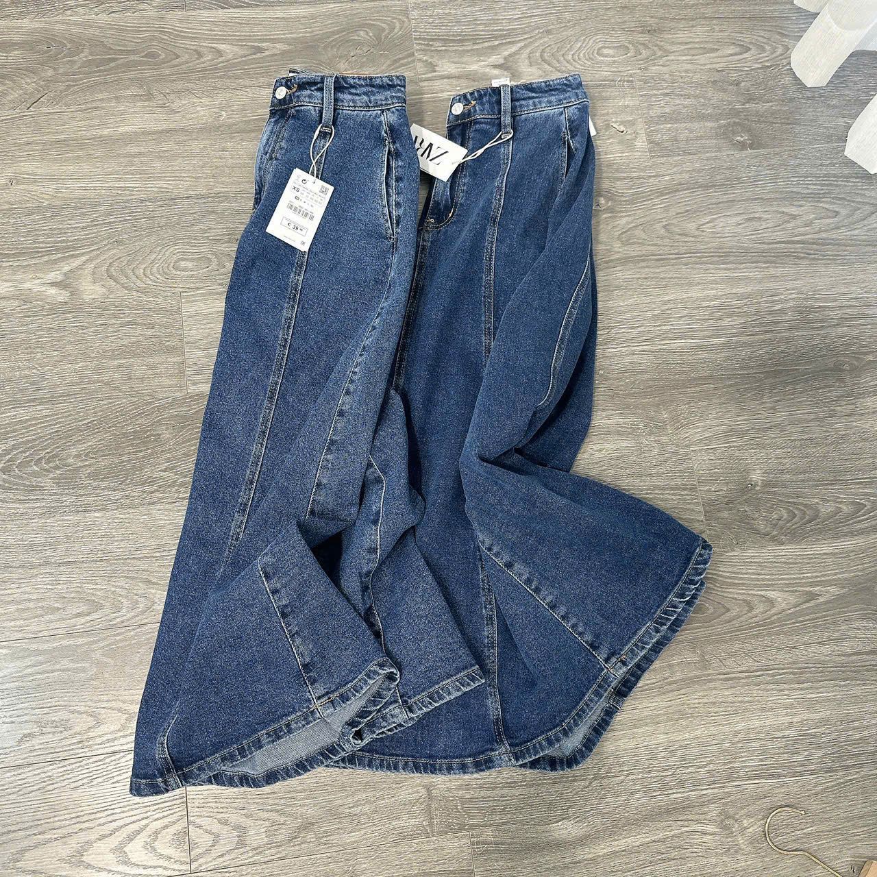 Chân Váy Jean Xanh Zara