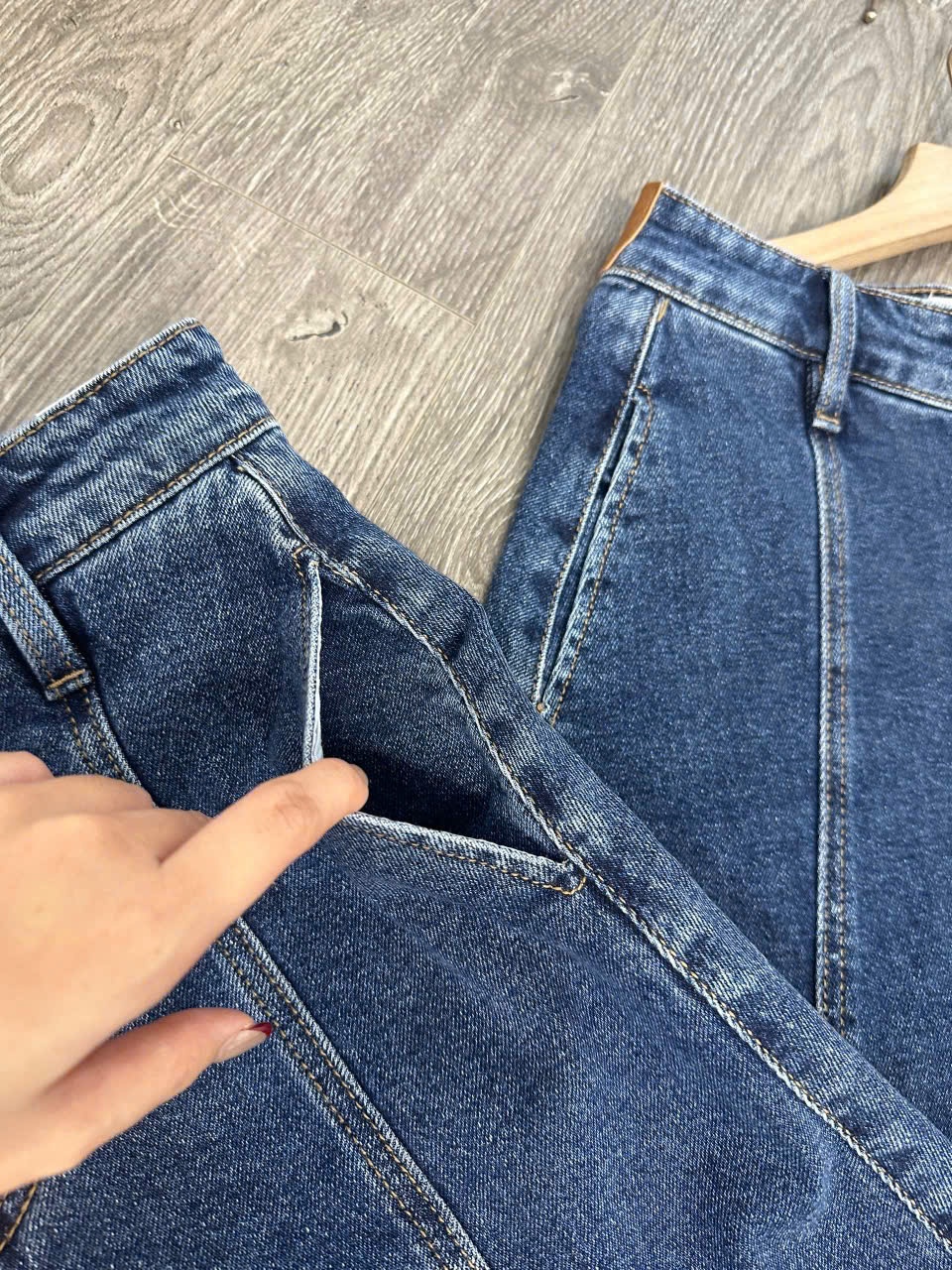 Chân Váy Jean Xanh Zara