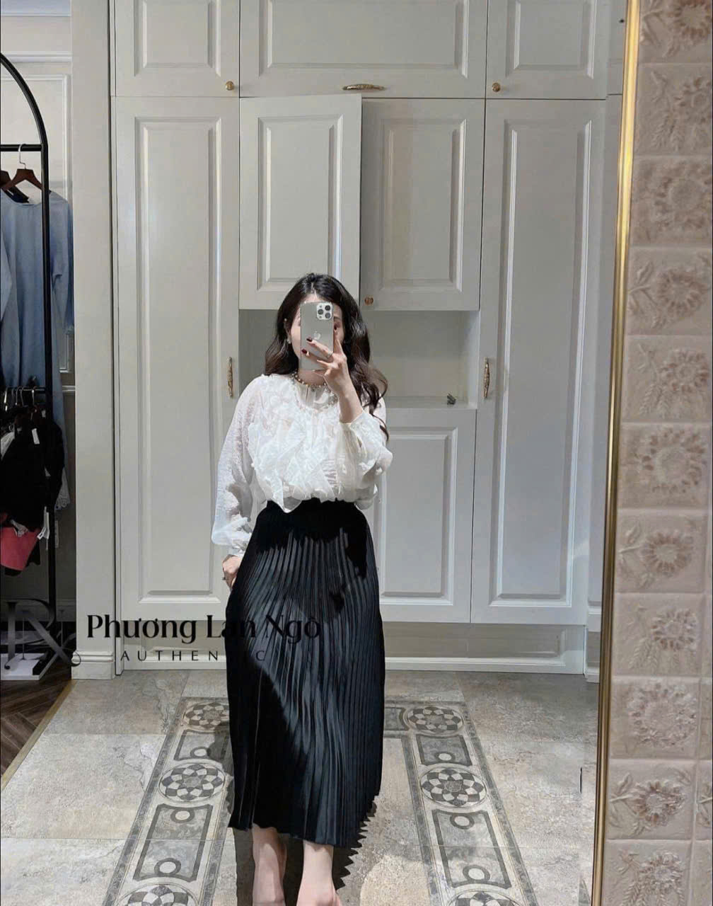 Chân Váy Dập Ly Zara