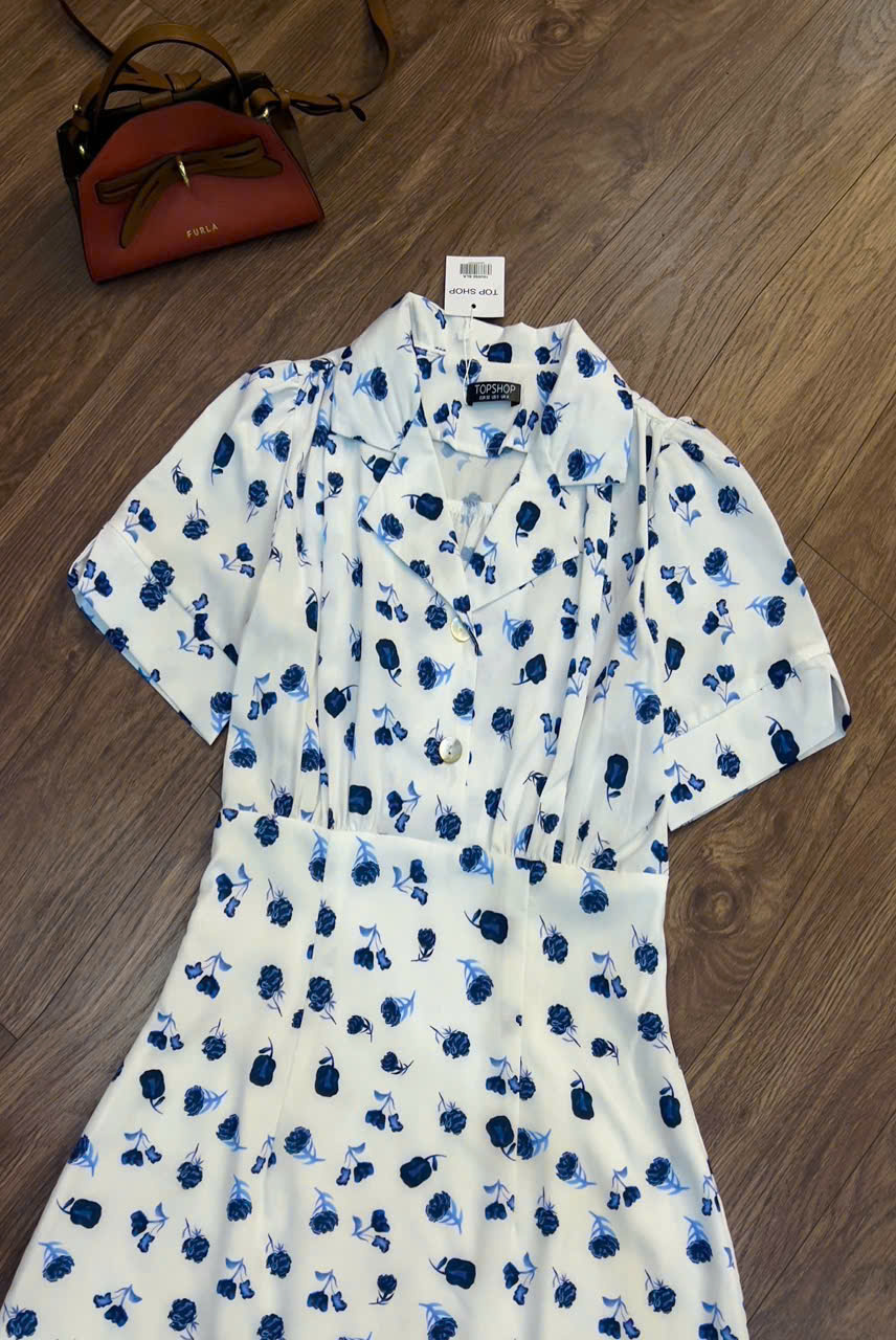 Đầm Hoa Ngắn Tay Topshop
