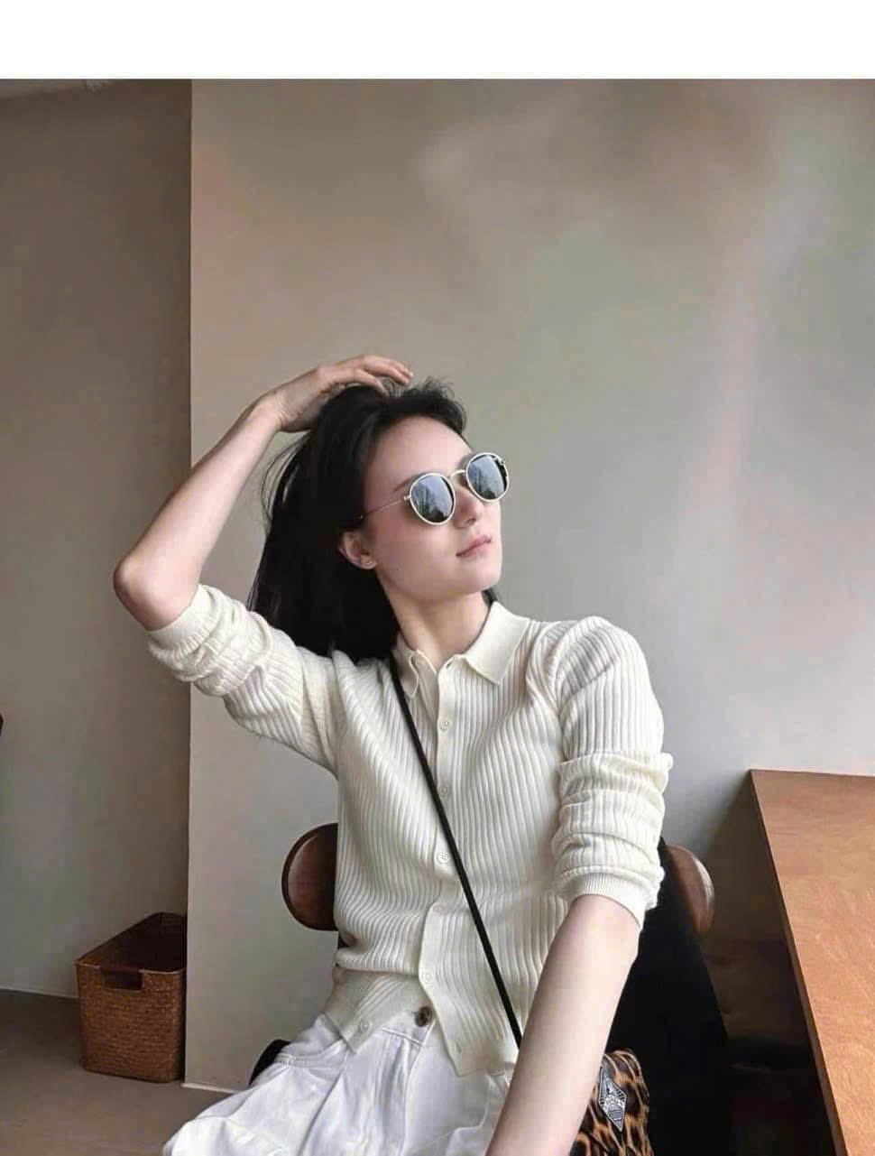 Áo Len Gân Merino Uniqlo