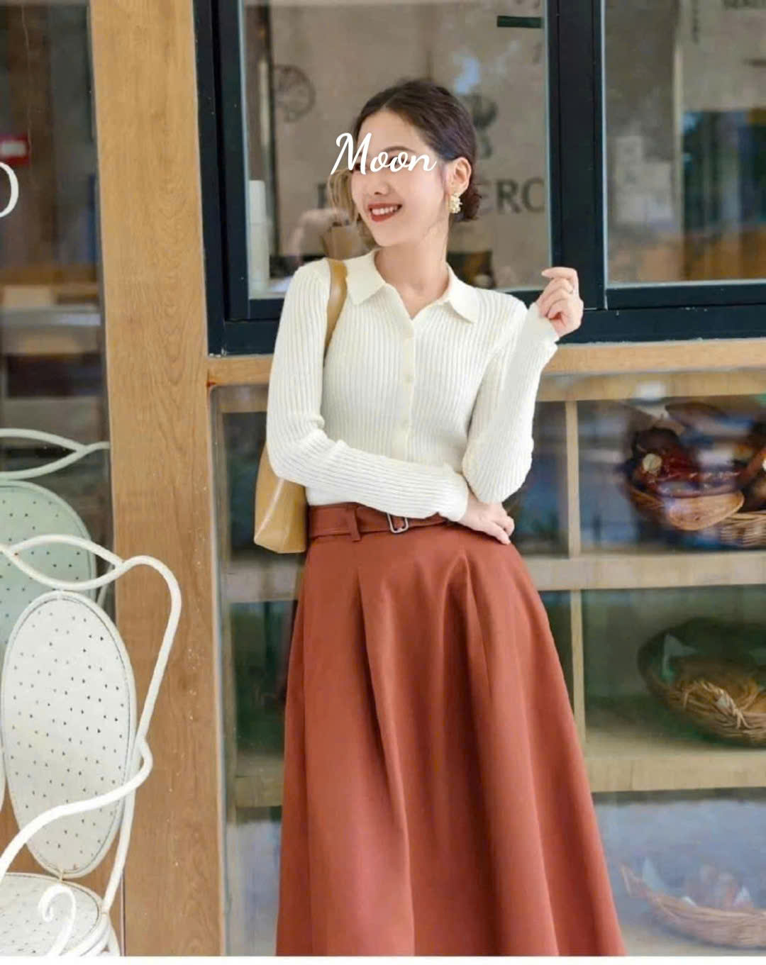 Áo Len Gân Merino Uniqlo