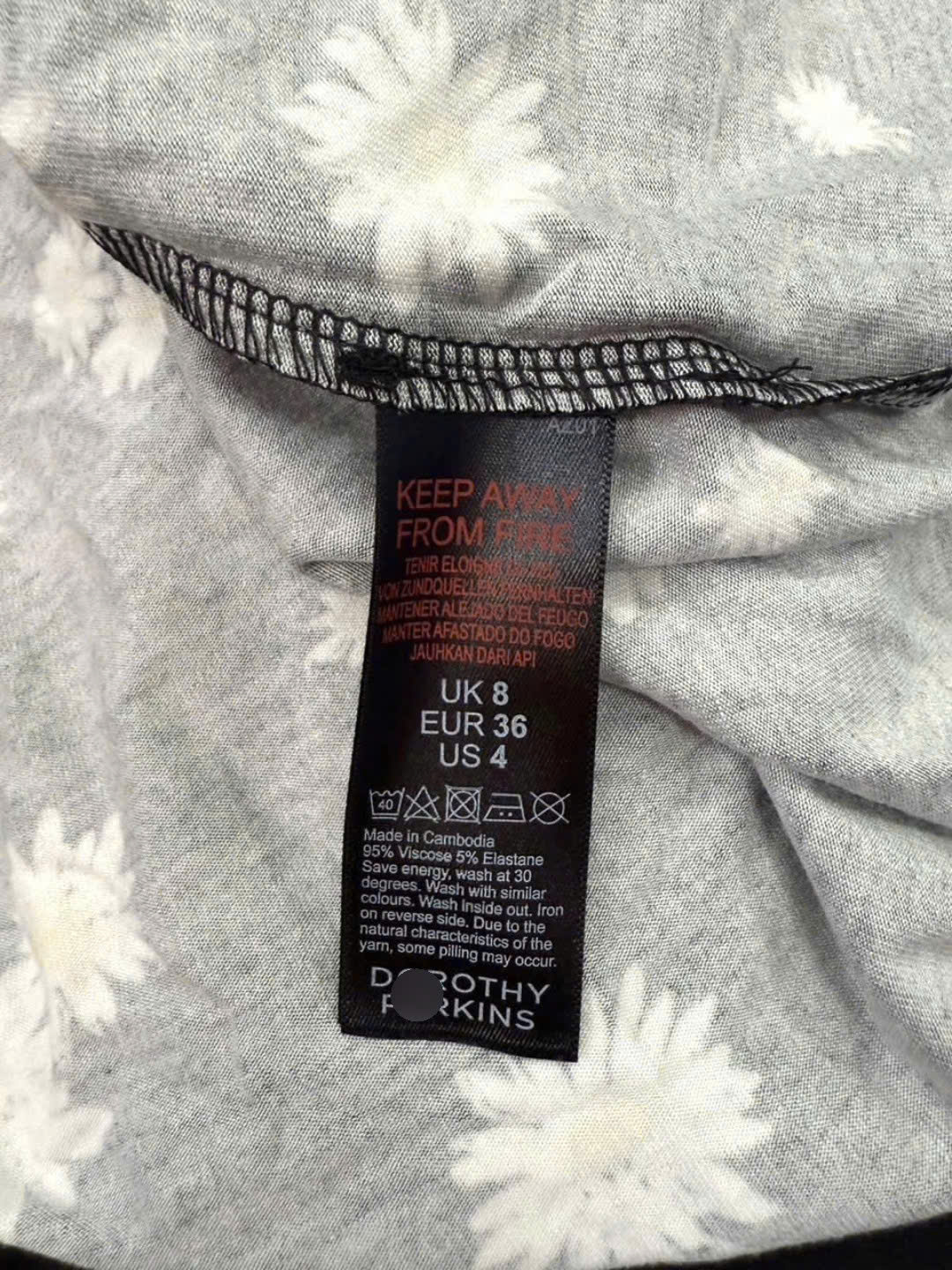 Đầm Hoa Ngắn Tay Dorothy