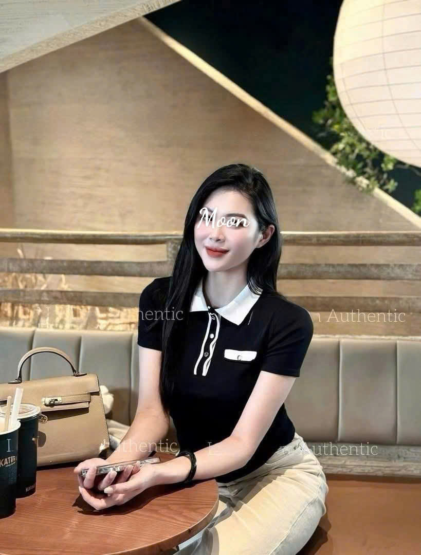 Áo Dệt Cổ Bẻ Zara