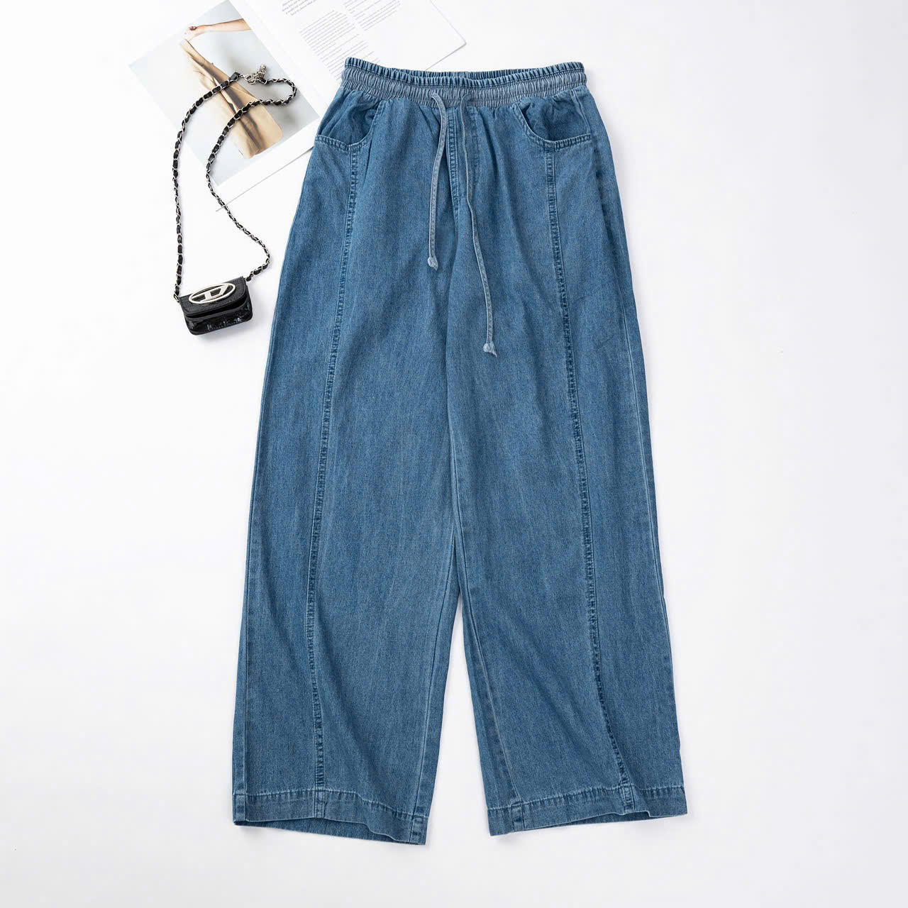 Quần Jean Denim Lưng Thun