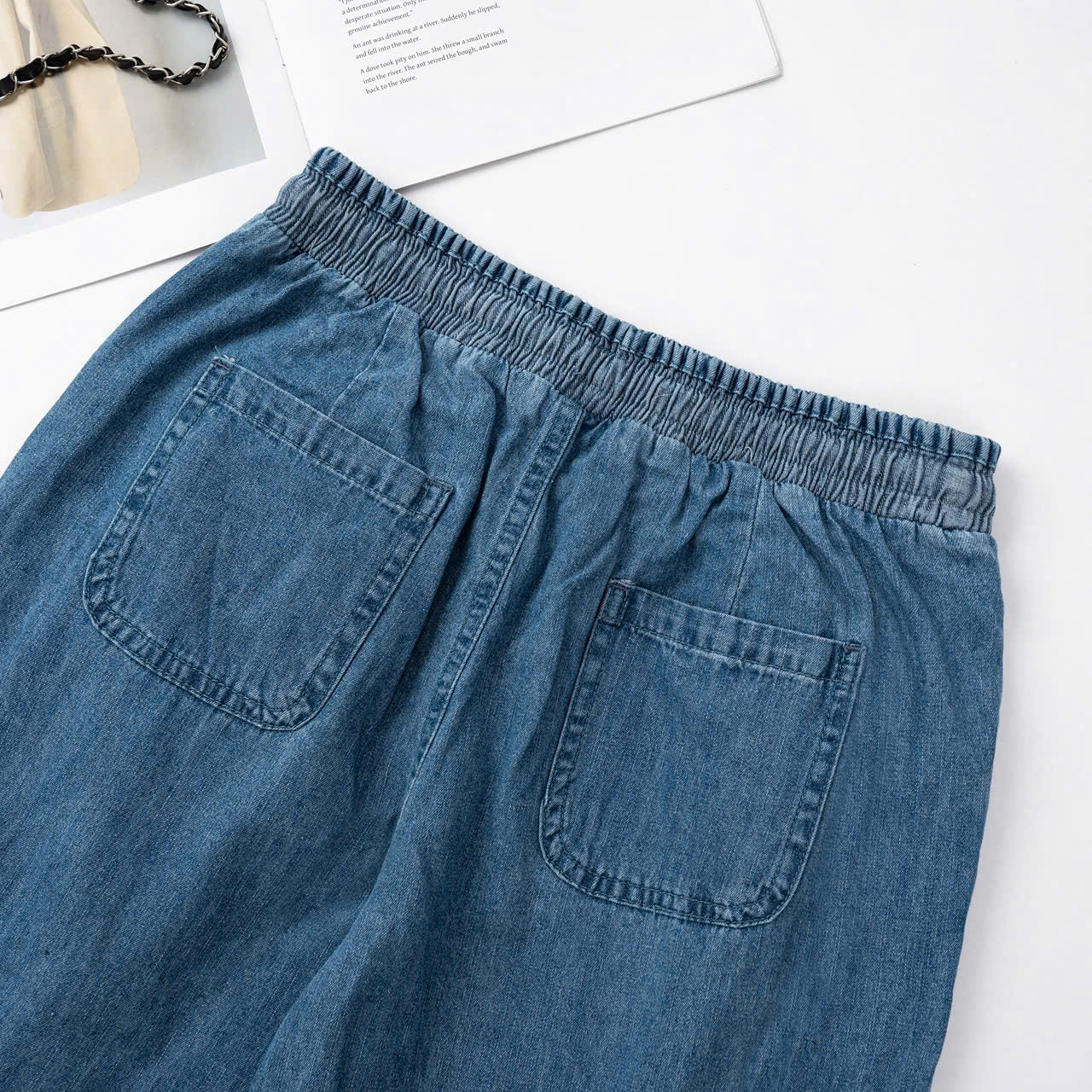 Quần Jean Denim Lưng Thun