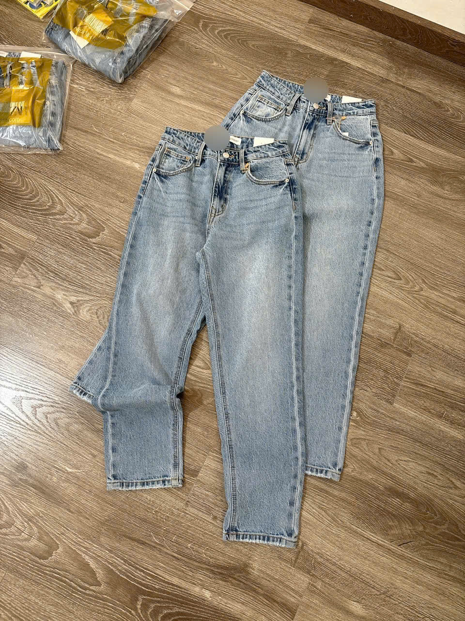 Quần Jean Baggy Xanh Nhạt  Zara