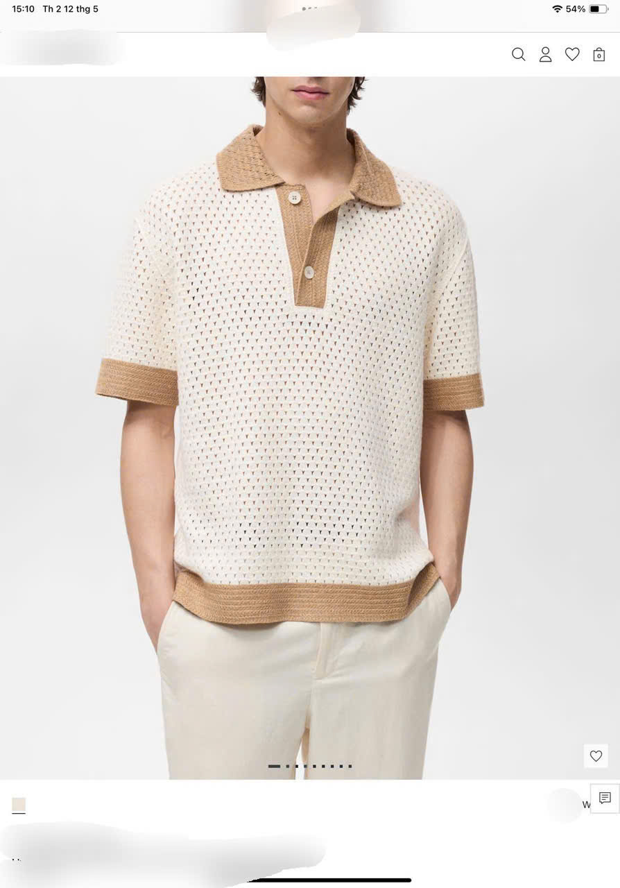 Áo Đục Lỗ Nam Mango