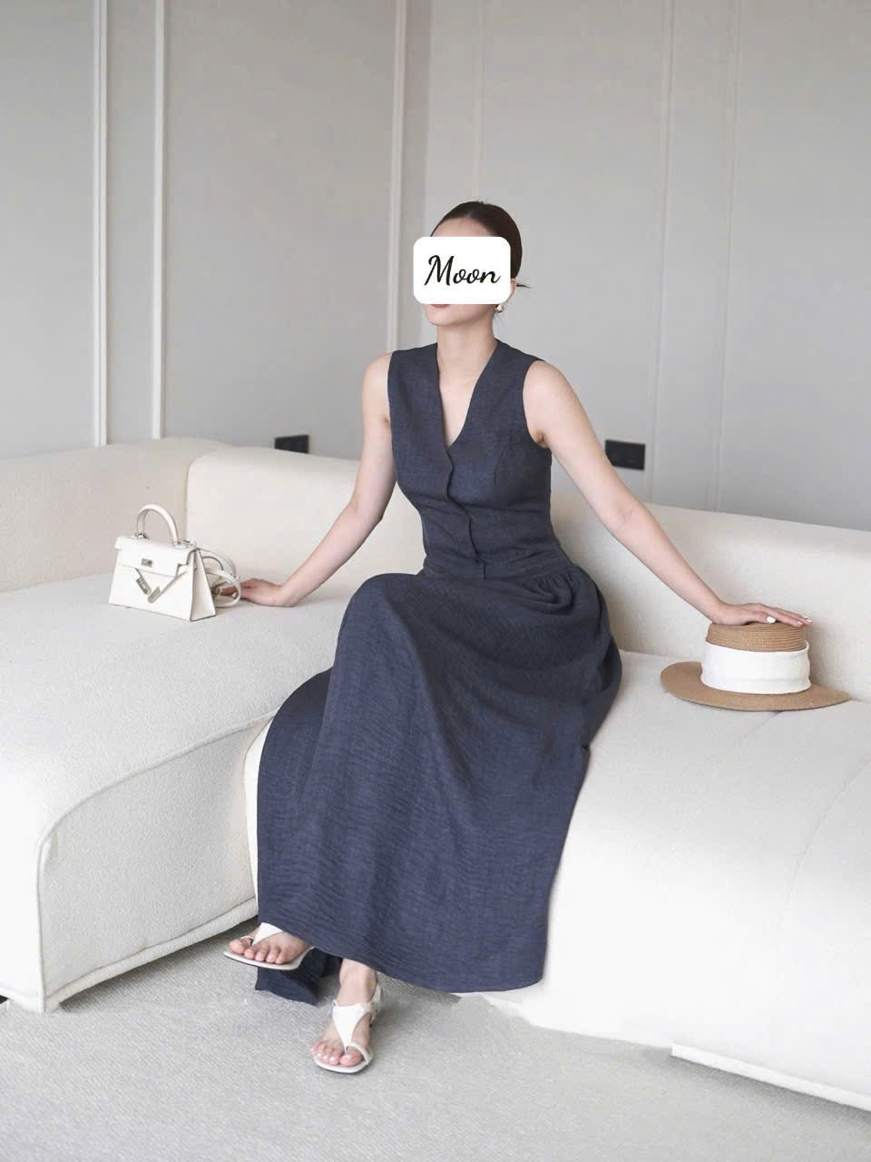 Đầm Sát Nách 2 Màu Zane