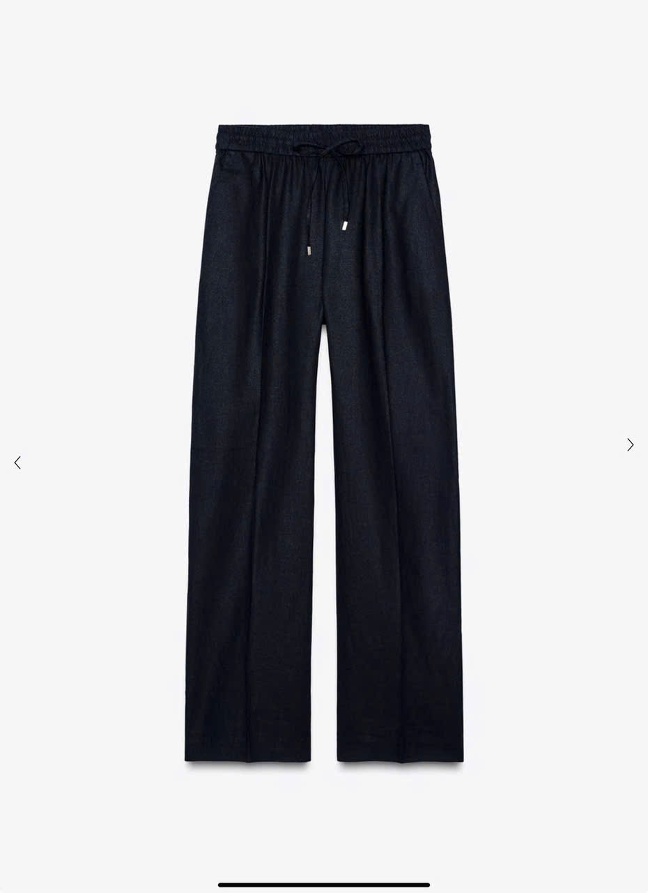 Quần Ống Suông Linen Zara