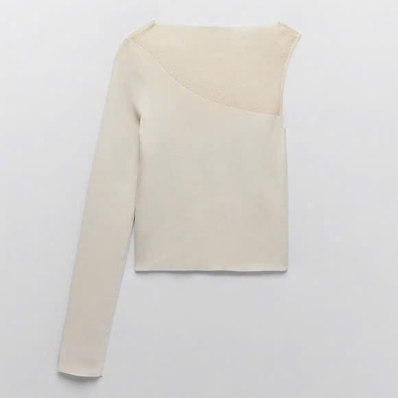 Áo Dệt Kim Phối Ren Zara