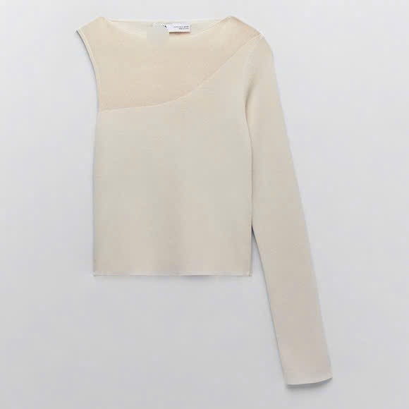 Áo Dệt Kim Phối Ren Zara