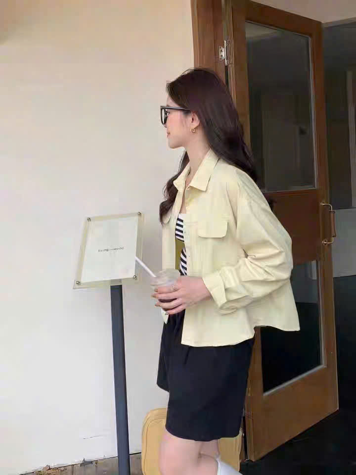 Áo Sơ Mi Túi Ngực Gip