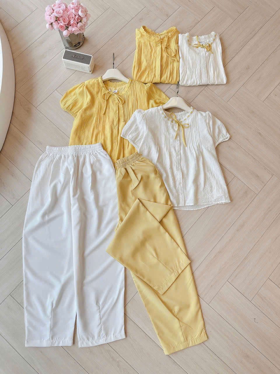 Sét Áo Tơ Và Quần