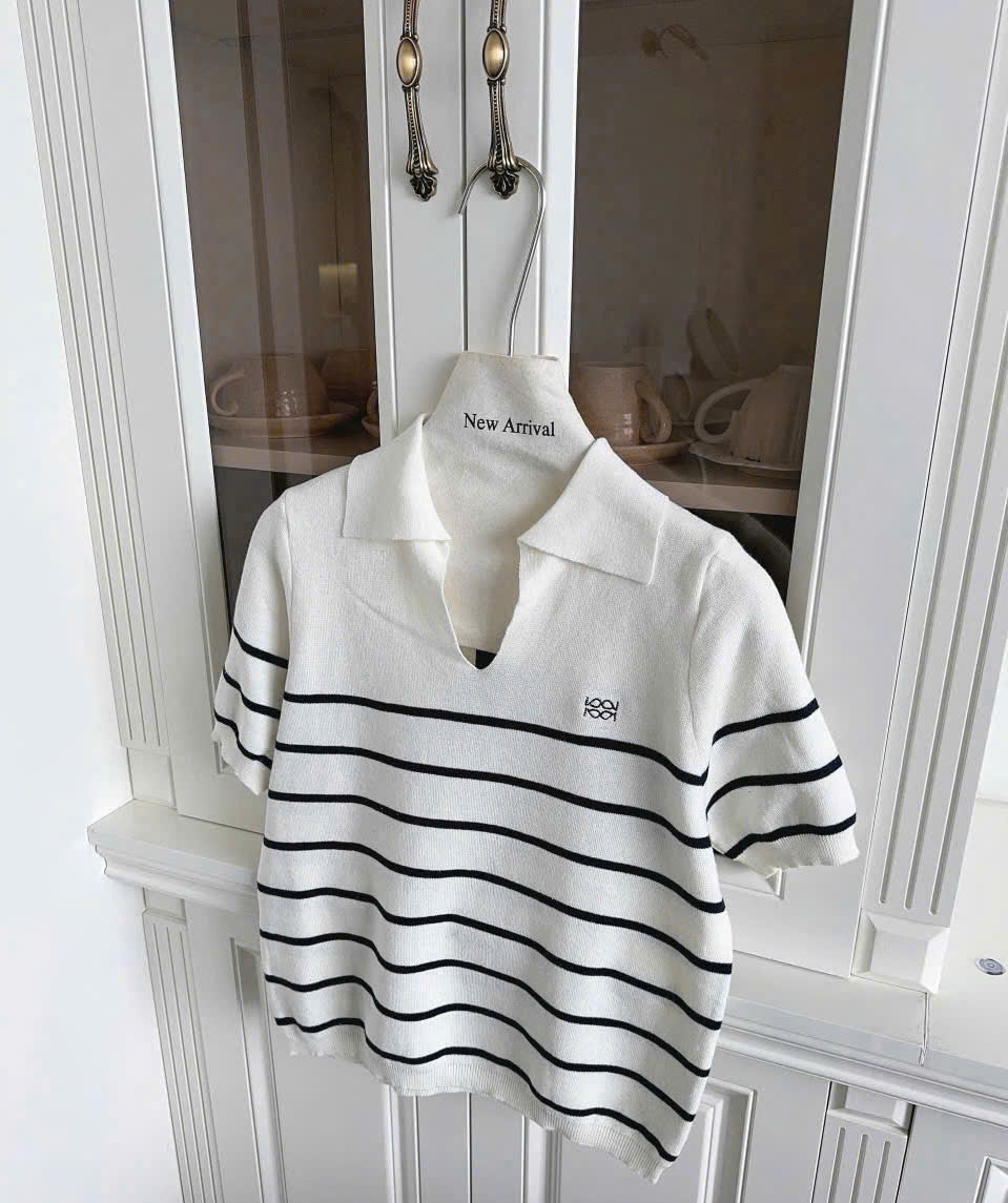 Áo Dệt Kẻ Ngang 2 Màu
