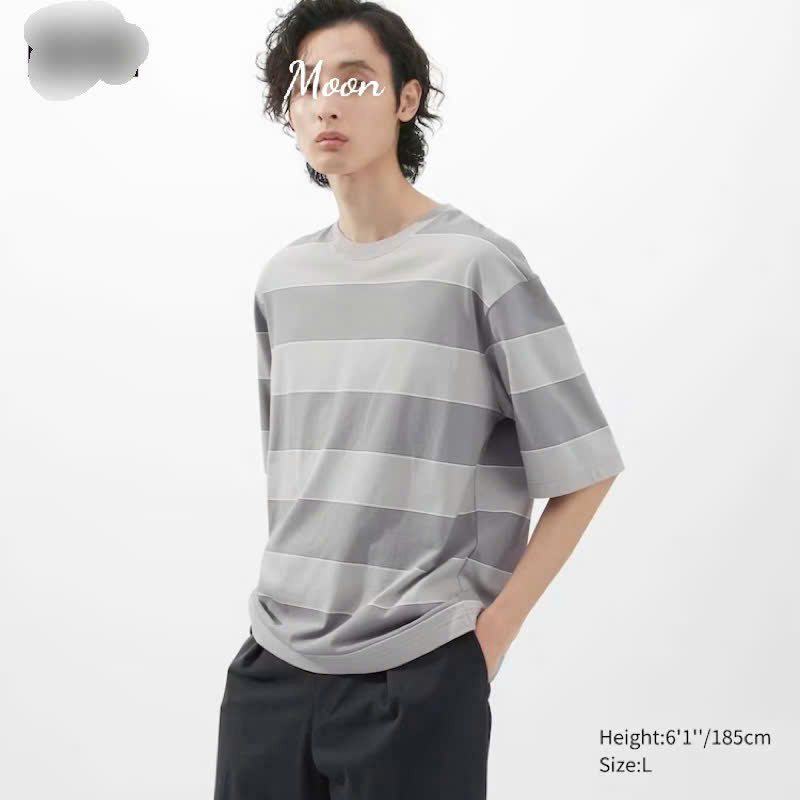 Áo Thun Kẻ Ngang Ngắn Tay Uniqlo