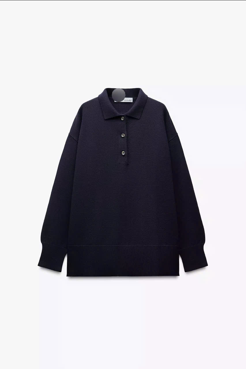Áo Len Cổ Polo Zara