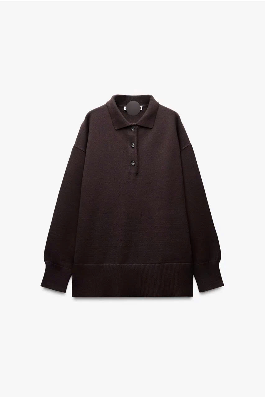 Áo Len Cổ Polo Zara