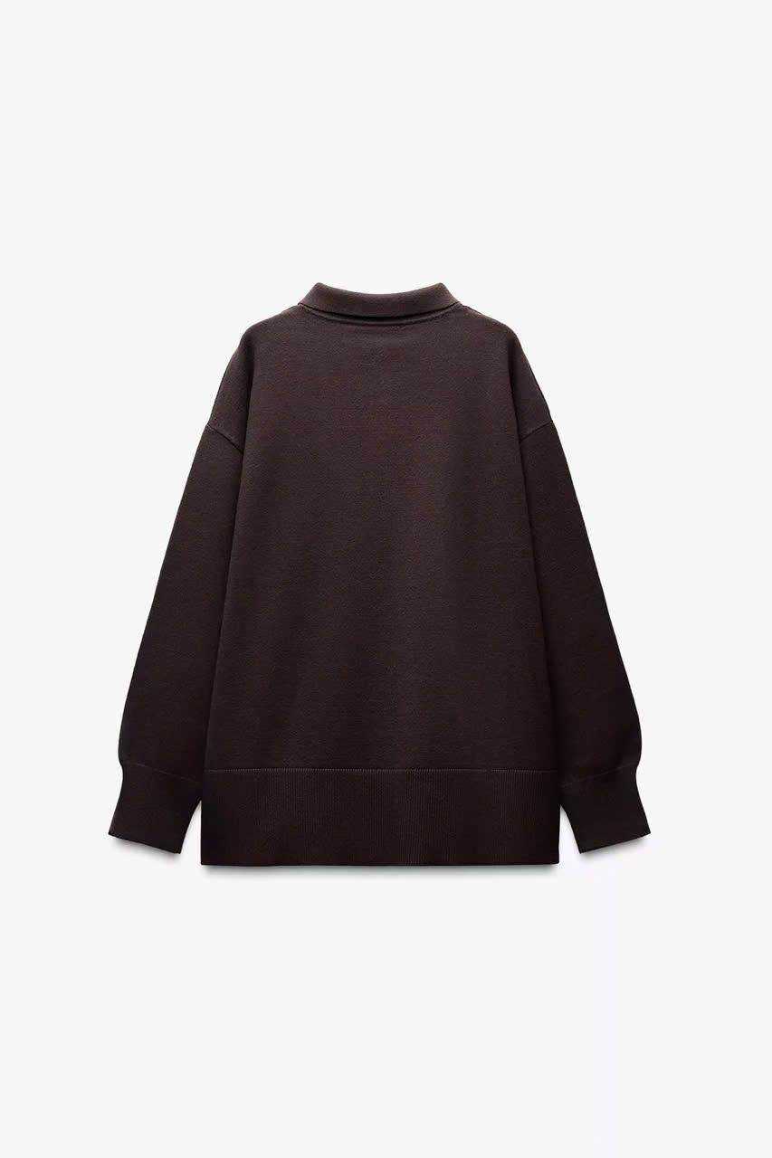 Áo Len Cổ Polo Zara