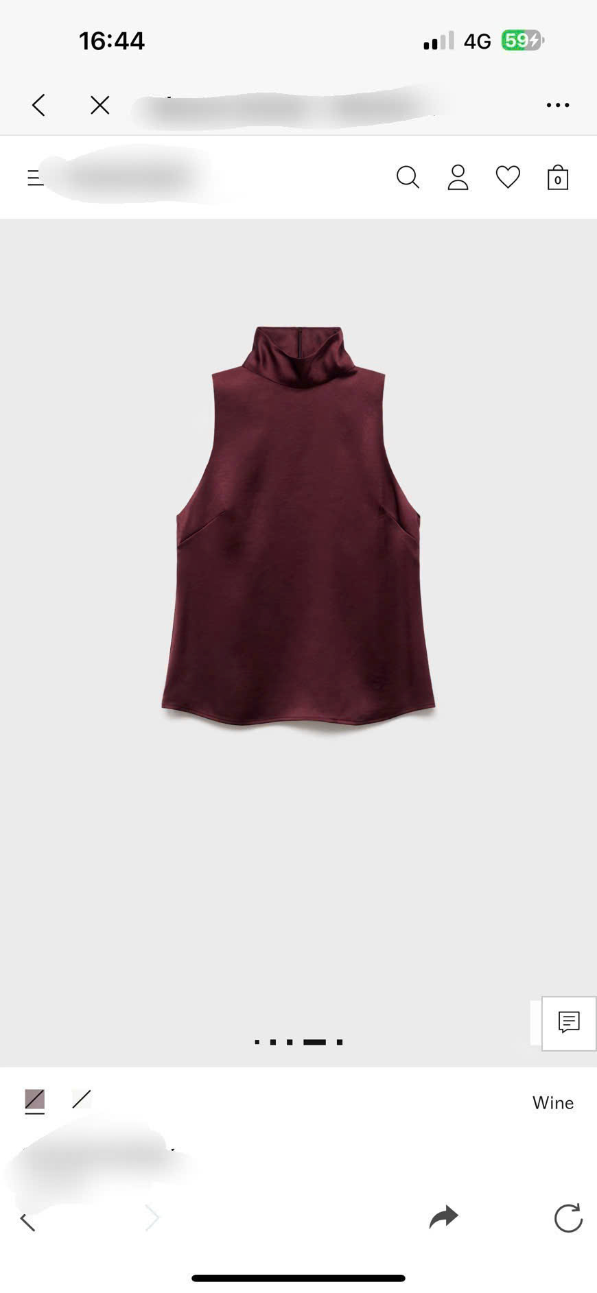 Áo Lụa Cổ Cao Mango