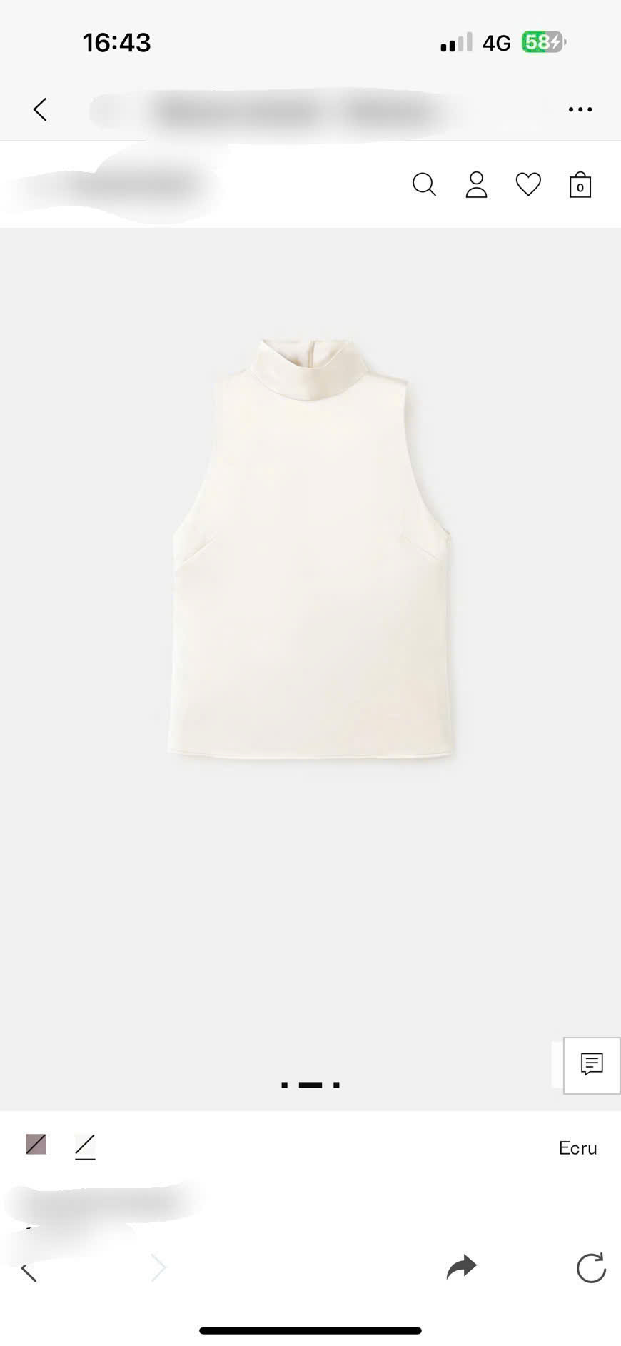 Áo Lụa Cổ Cao Mango