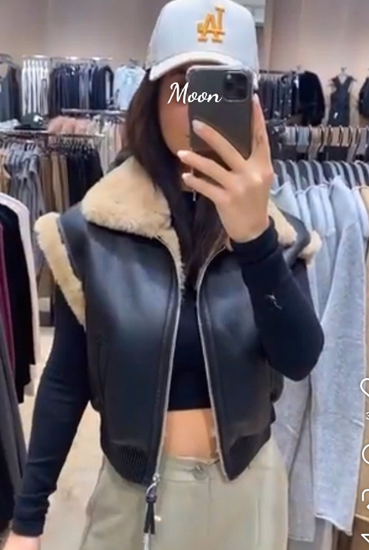 Áo Khoác Gile Lót Lông Mango