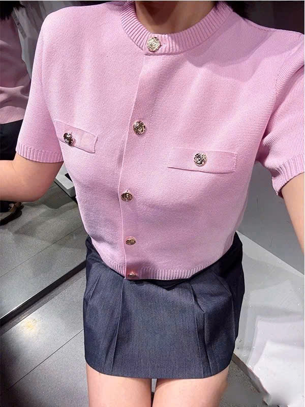 Áo Len Ngắn Tay Zara