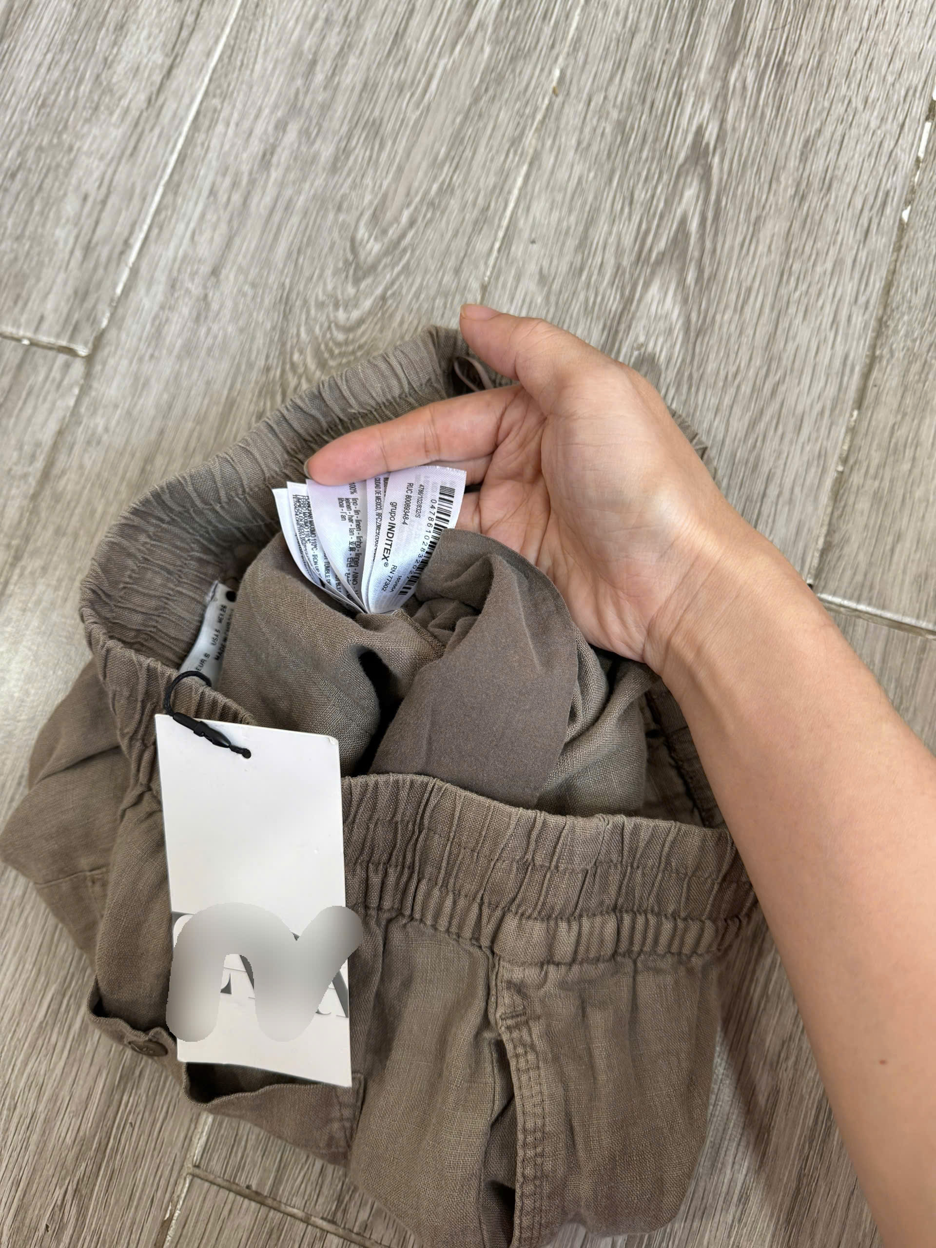 Quần Short Linen Zara