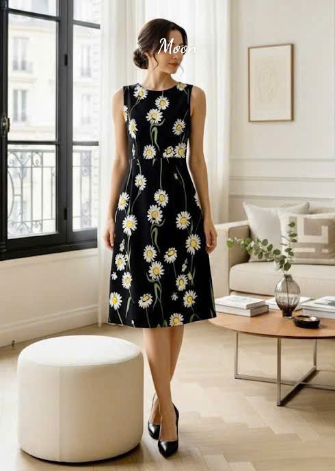 Đầm Hoa Sát Nách Oscar