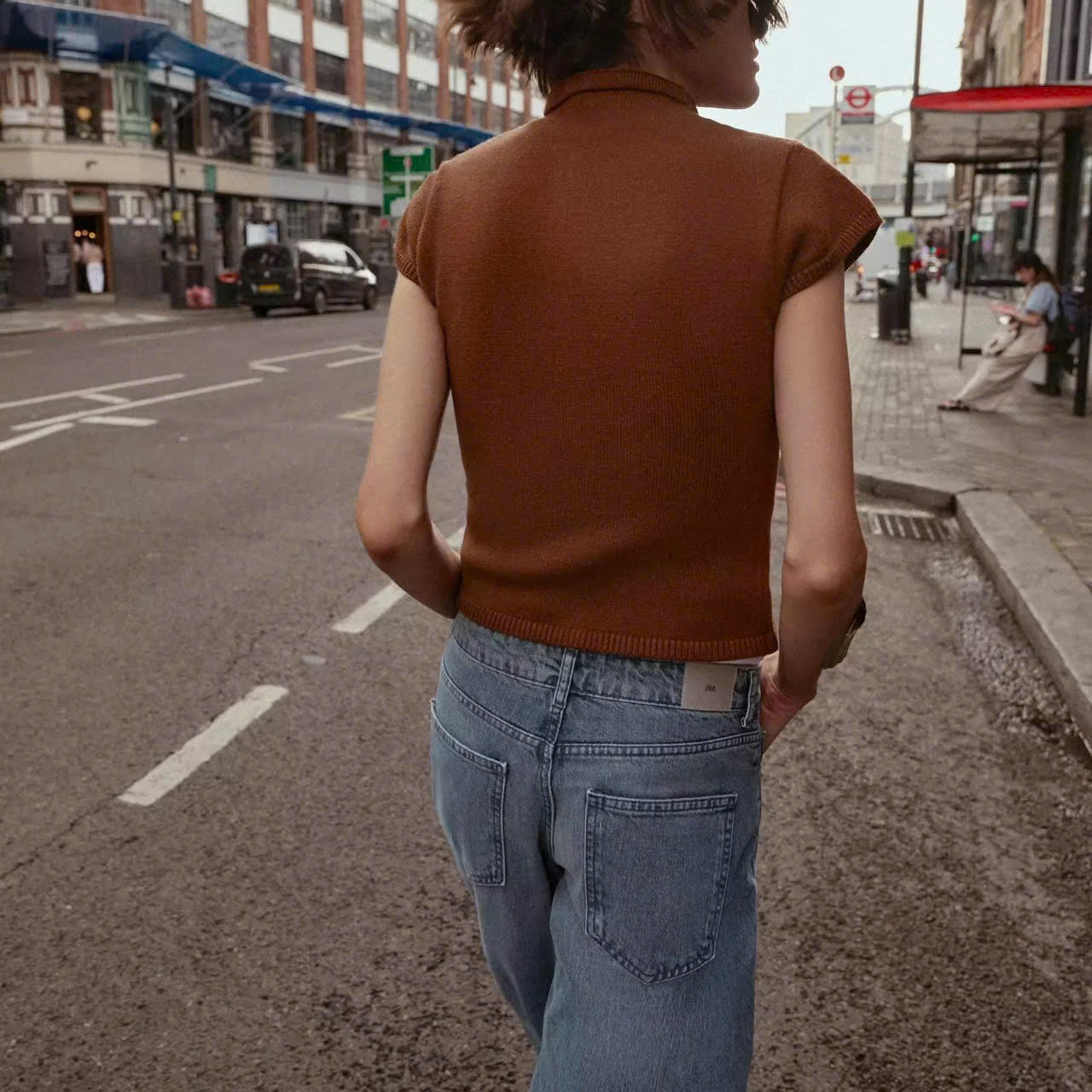 Áo Len Ngắn Tay Zara