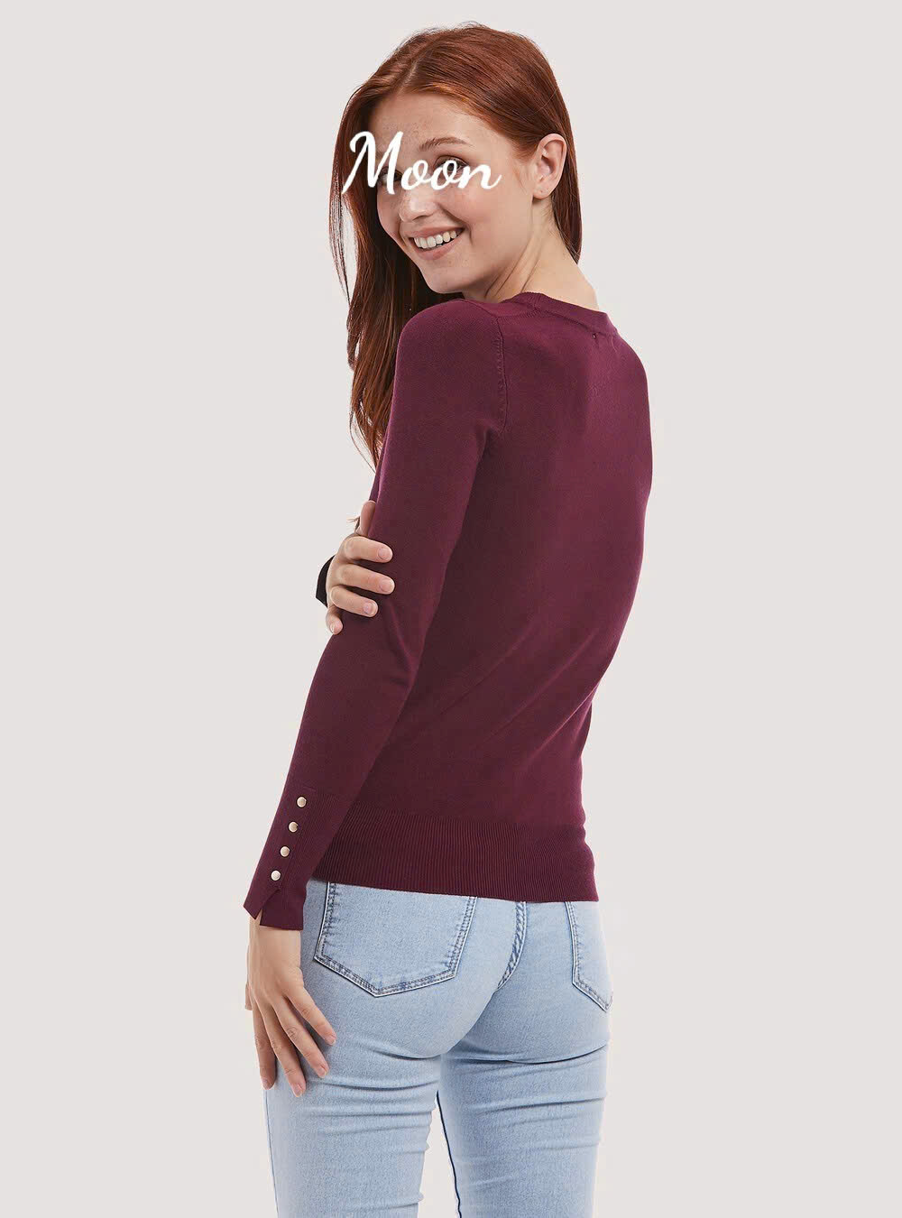 Áo Len Dài Tay Đính Nút Zara