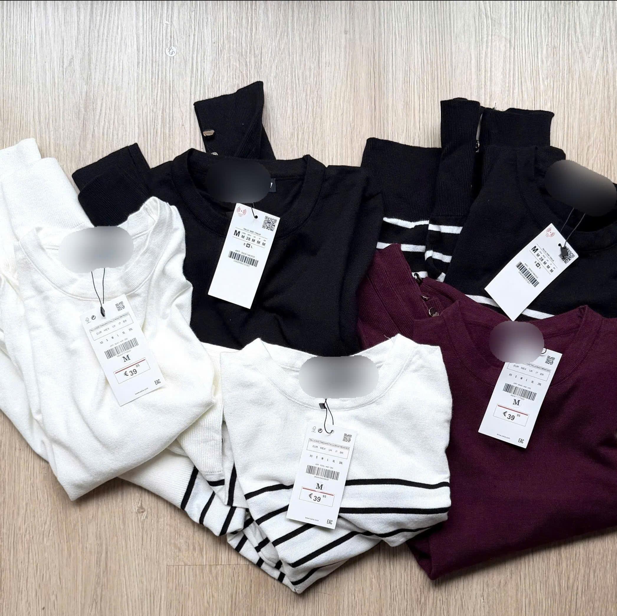 Áo Len Dài Tay Đính Nút Zara