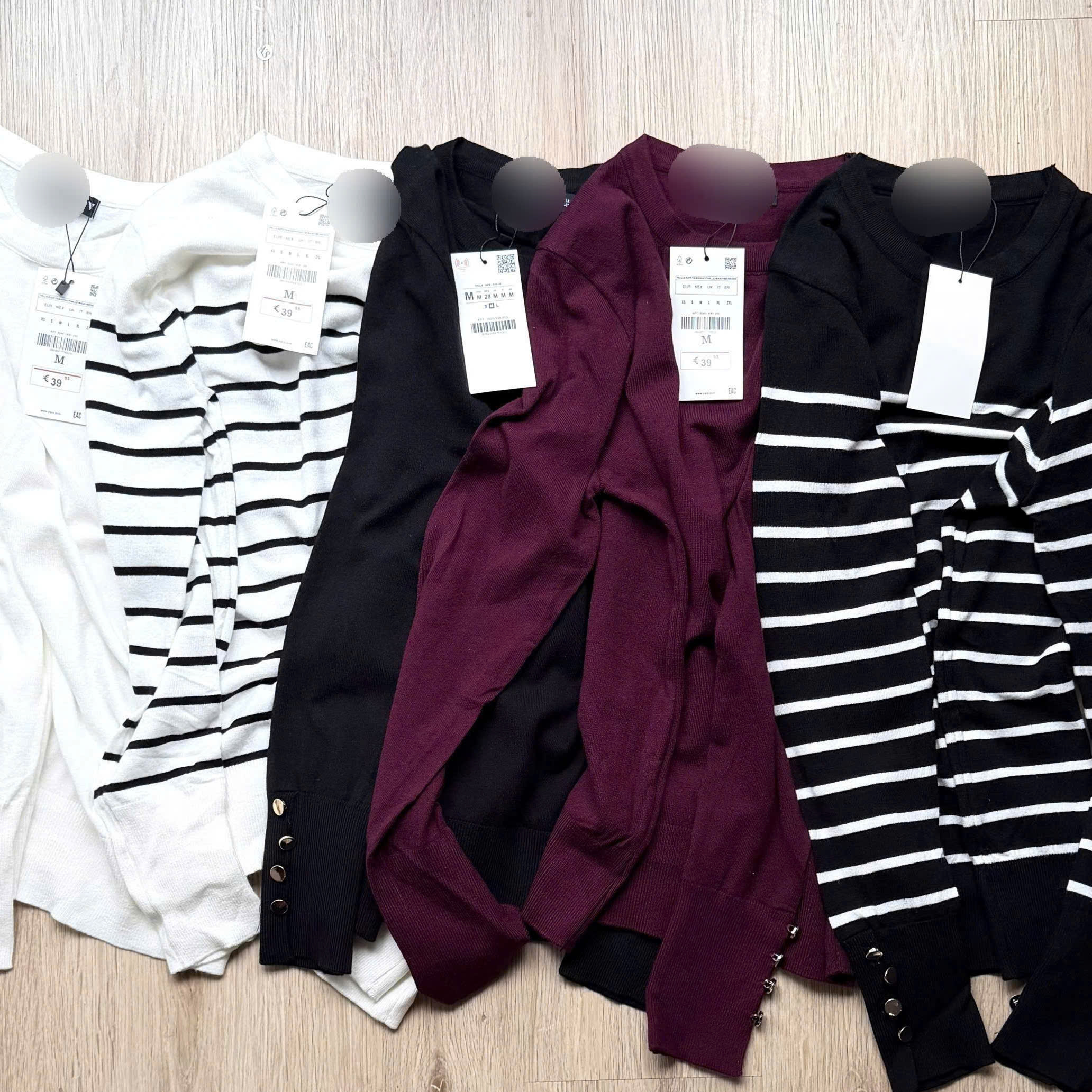 Áo Len Dài Tay Đính Nút Zara