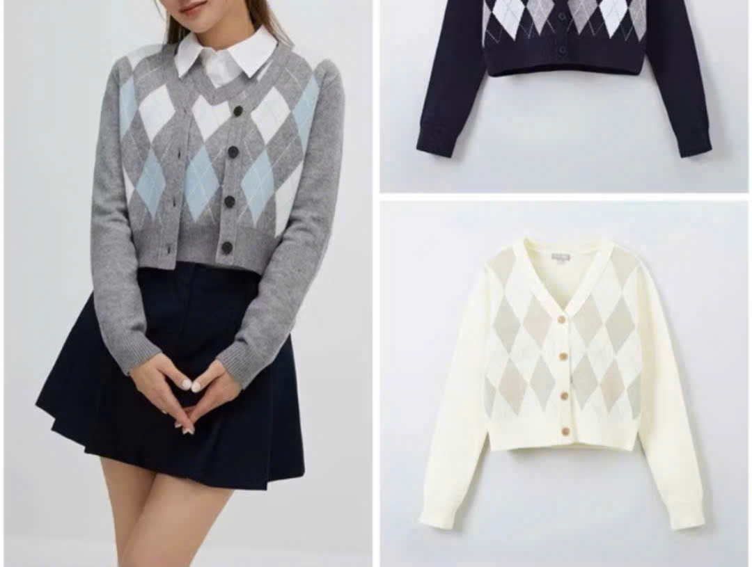 Áo Khoác Len Trám Whoau