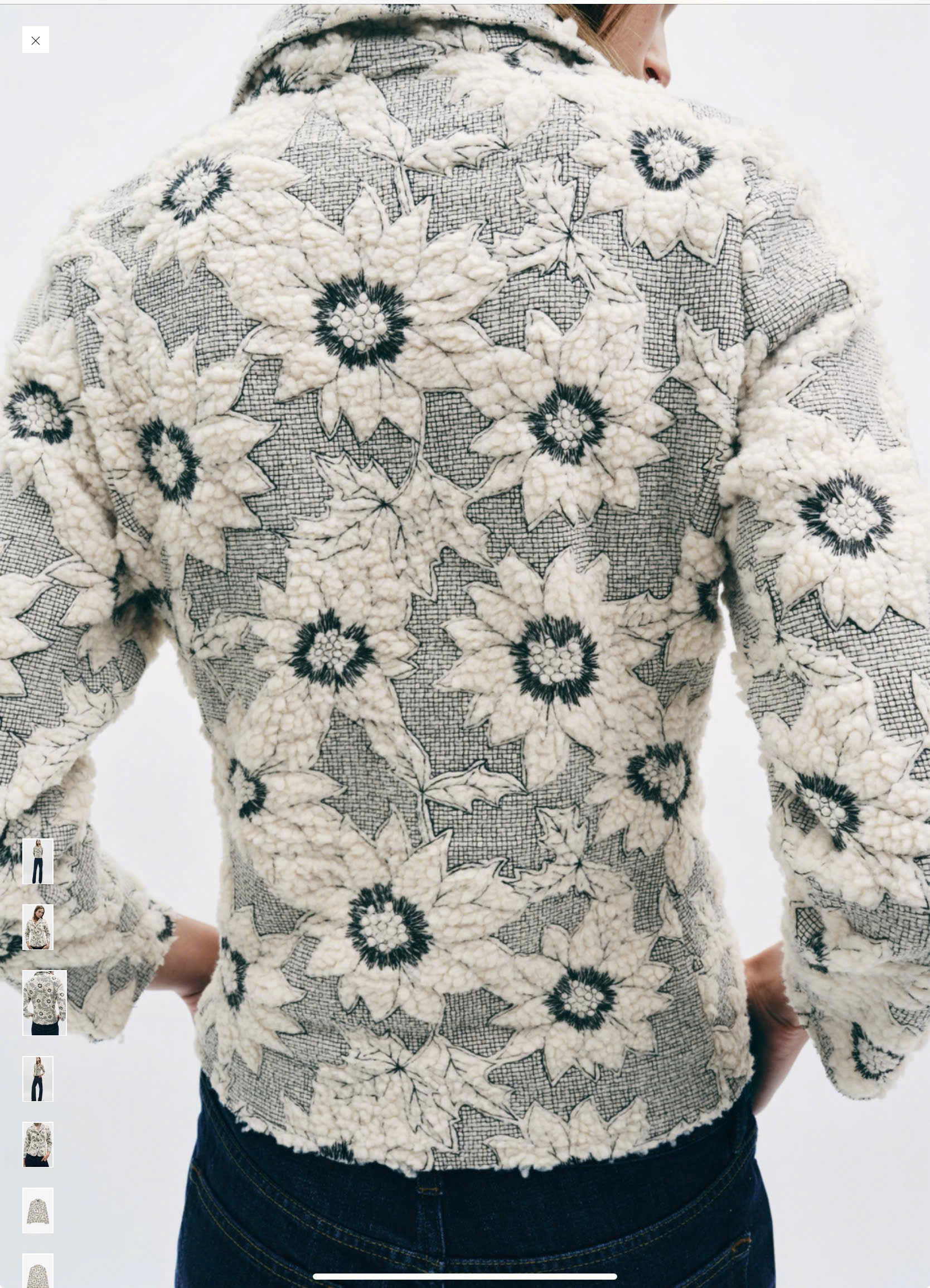 Áo Khoác Dạ Họa Tiết Hoa Zara