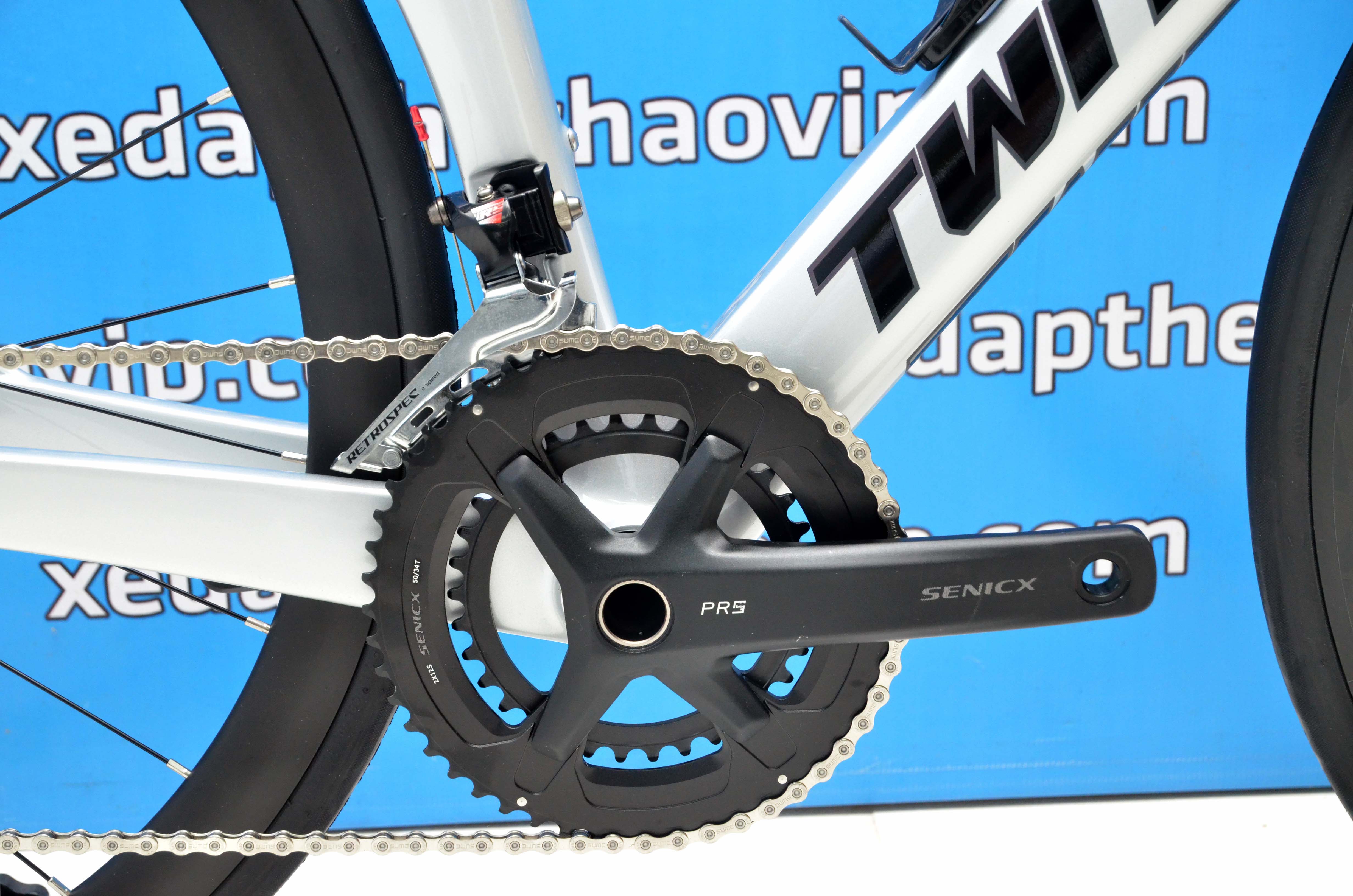 Xe Đạp Đua TWITTER R12 24RS: Khung+Càng+Cọc yên = Carbon, Tay lái Nhôm ...