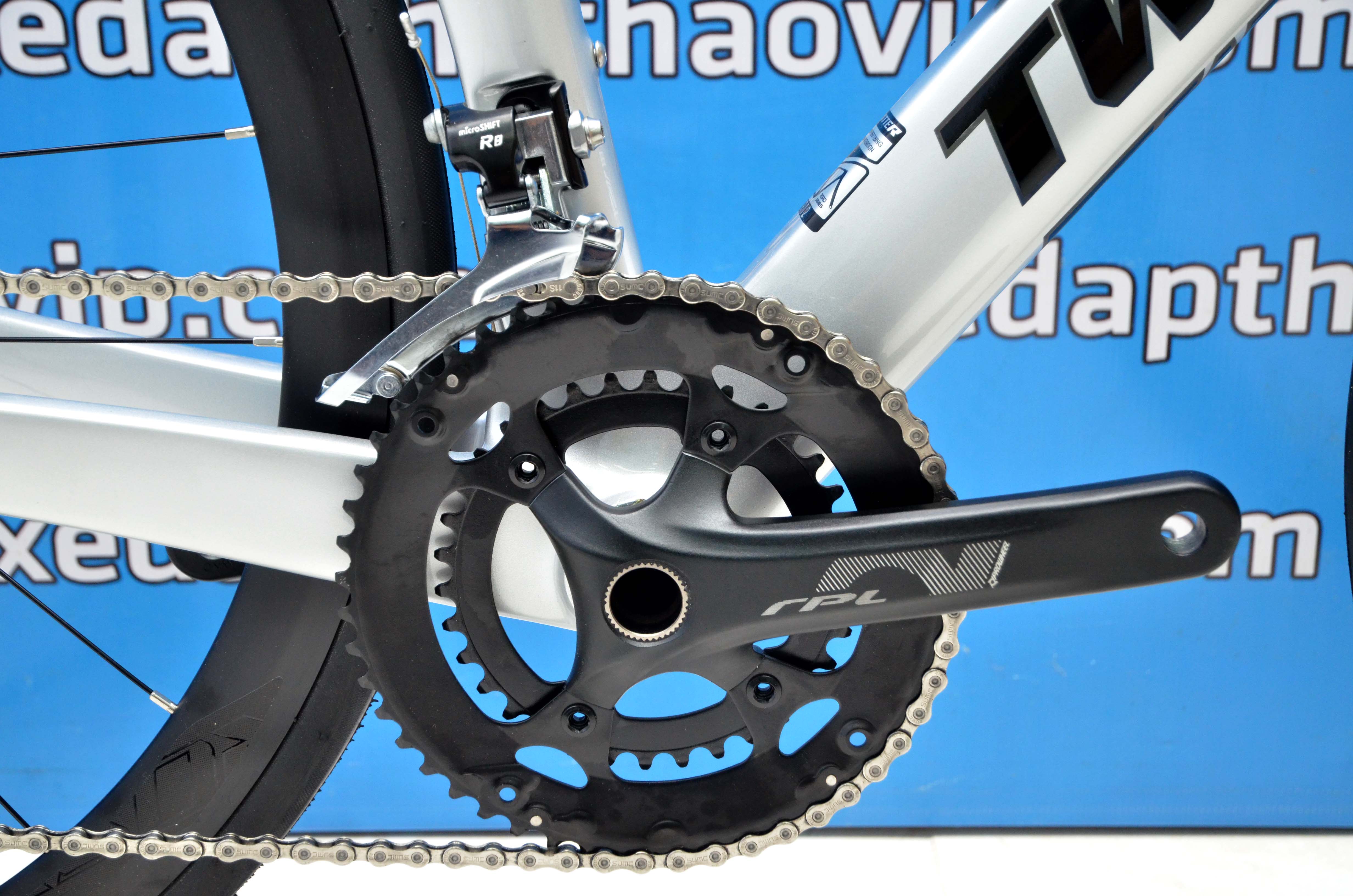 Xe Đạp Đua TWITTER R12 RS-22: Khung+Càng+Cọc yên = Carbon, Tay lái liền ...