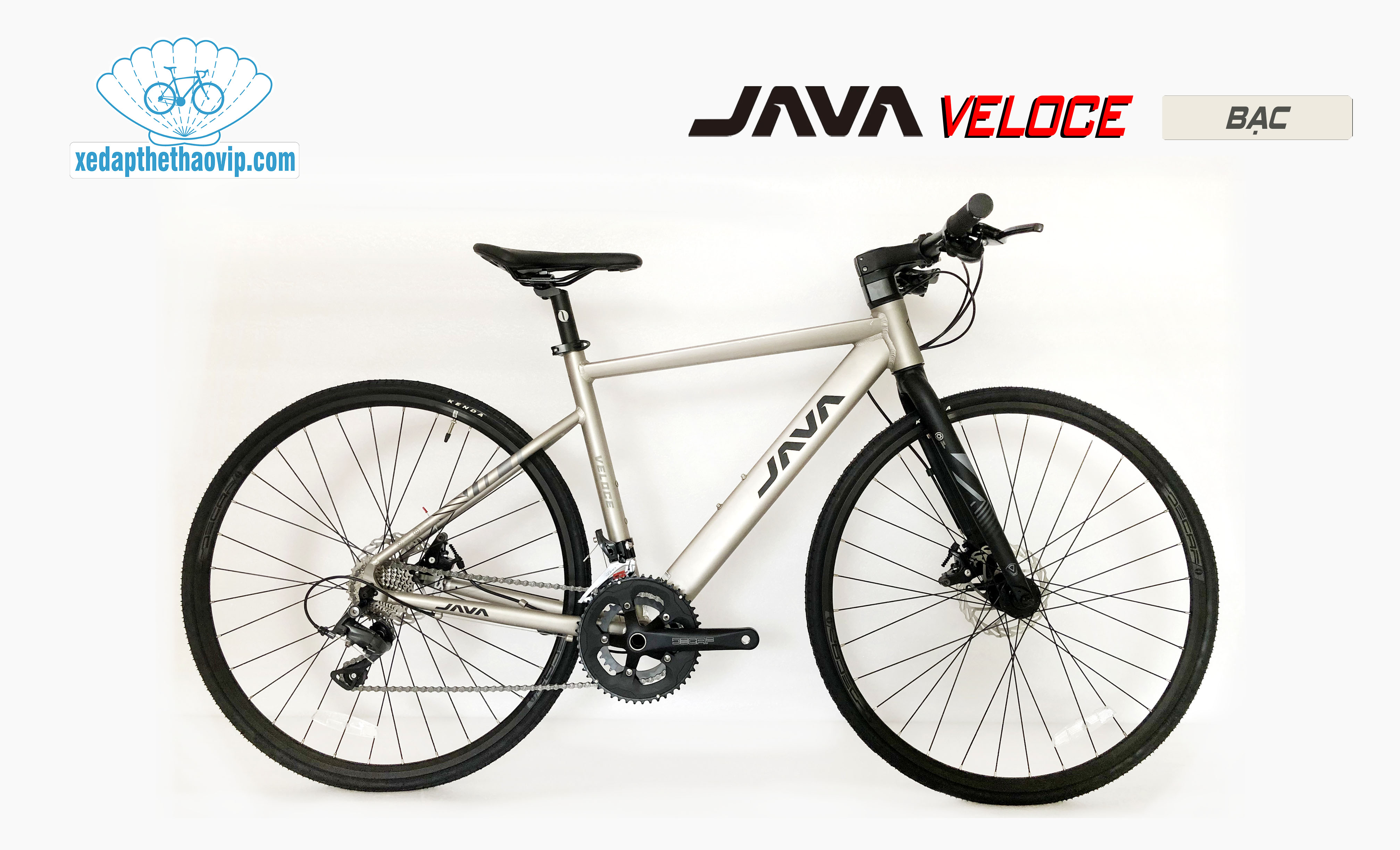 Xe đạp touring JAVA VELOCE: Full Nhôm nhẹ, Group SHIMANO 2x8 tốc độ ...