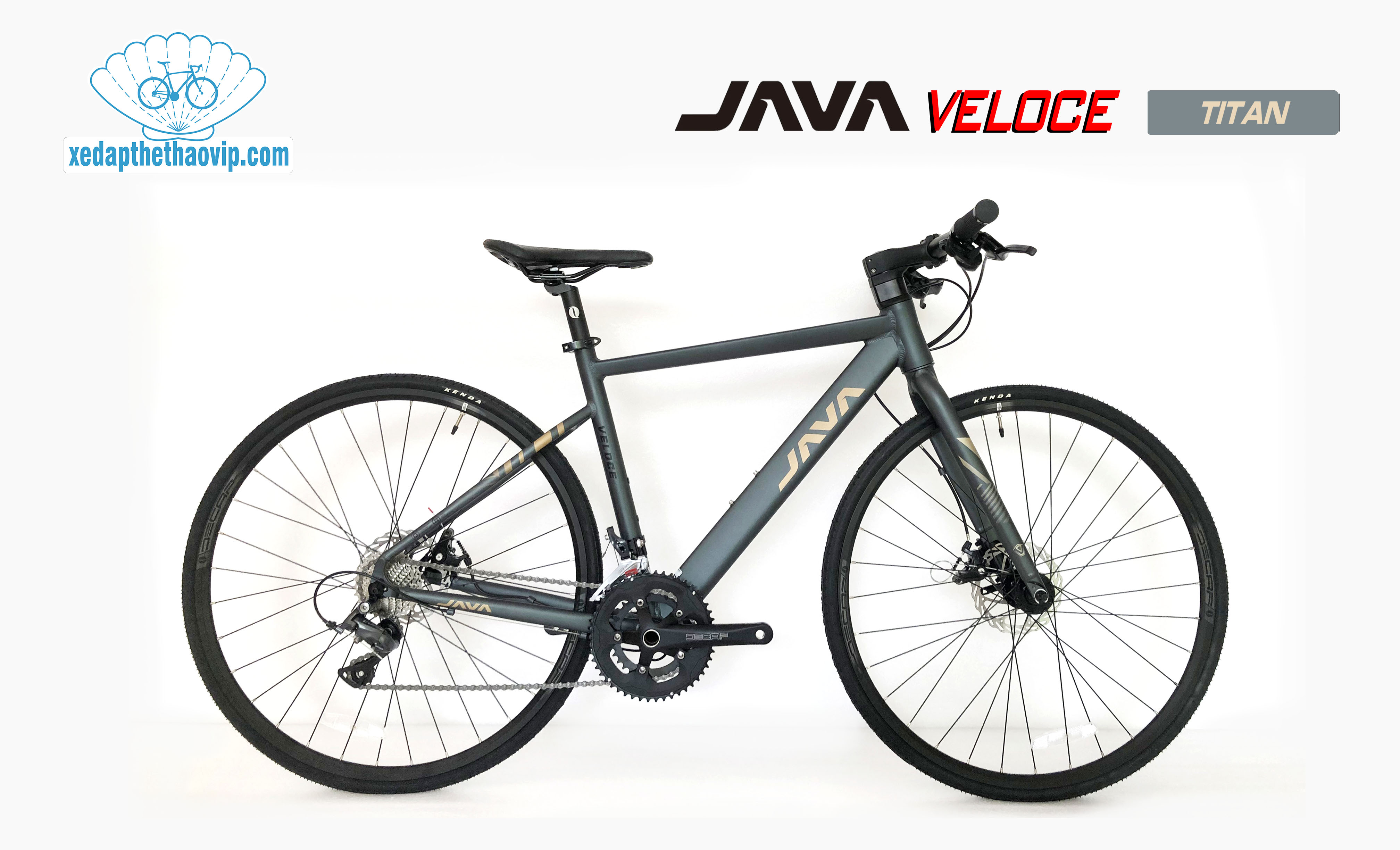 Xe đạp touring JAVA VELOCE: Full Nhôm nhẹ, Group SHIMANO 2x8 tốc độ ...