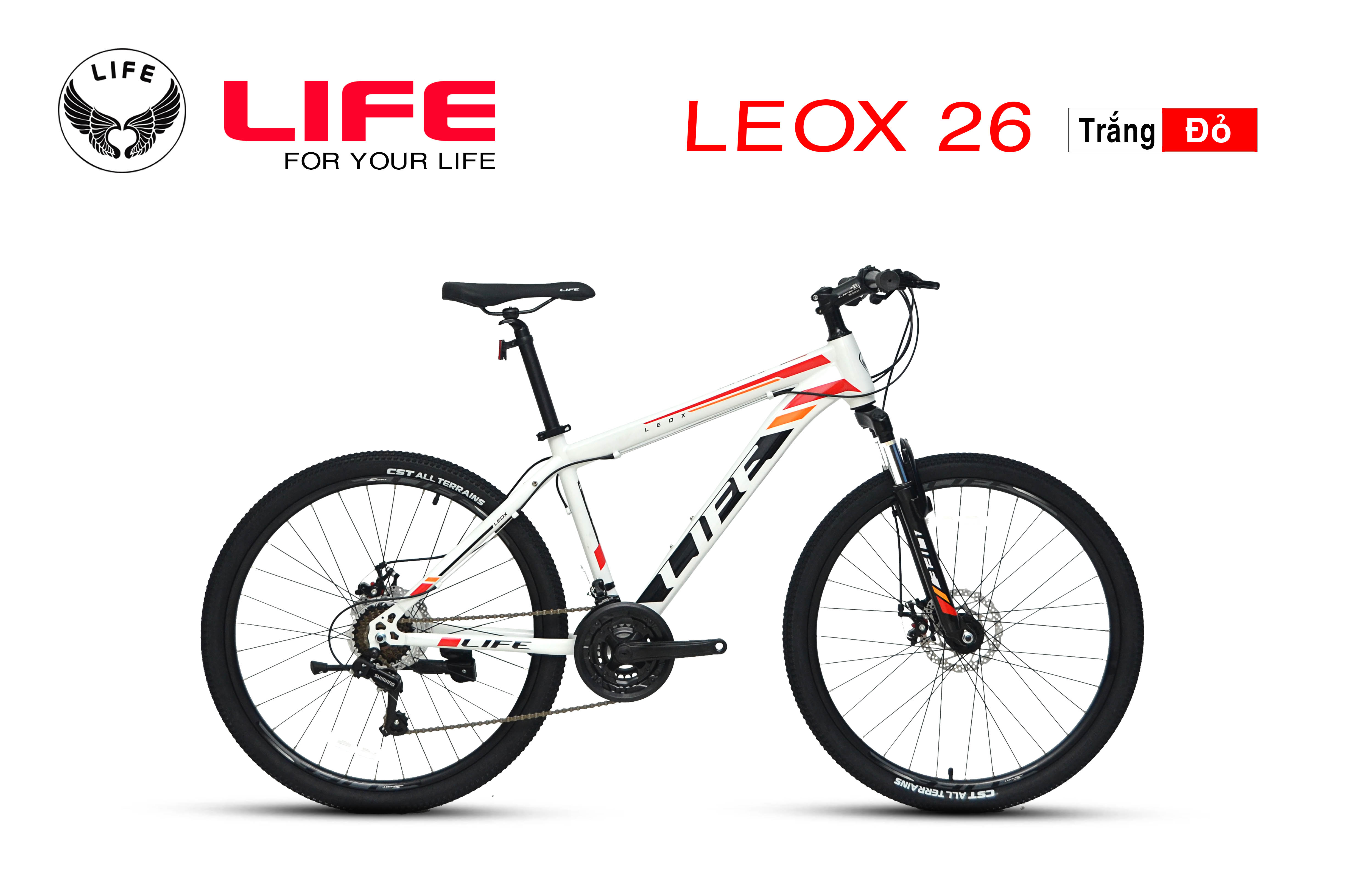 Sở hữu chiếc xe đạp địa hình LIFE LEOX 26, bạn sẽ được trải nghiệm cảm giác mạnh mẽ, tự do và thư giãn khi chinh phục mọi địa hình. Với thiết kế đẹp mắt, chất liệu cao cấp và tính năng đa dạng, chiếc xe này sẽ làm hài lòng mọi tín đồ thể thao ưa thích cảm giác mạnh mẽ và thử thách bản thân.