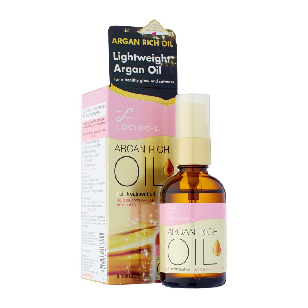 Tinh Dầu Dưỡng Tóc Phục Hồi Hư Tổn Lúcido-L Argan Rich Oil Hair Treatment Oil 60ml | ljbeauty Tinh Dầu Dưỡng Tóc Phục Hồi Hư Tổn Lúcido-L Argan Rich Oil Hair Treatment Oil 60ml | ljbeauty