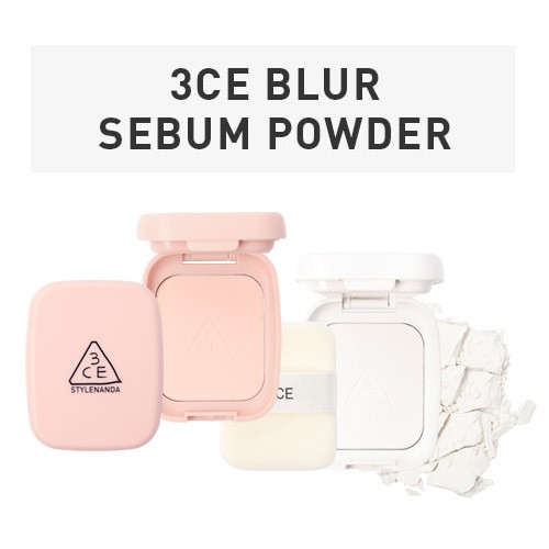 Phấn Phủ Lớp Nền Lâu Trôi Mịn Đẹp Kiềm Dầu 3Ce Blur Sebum Powder 7.4G |  Ljbeauty