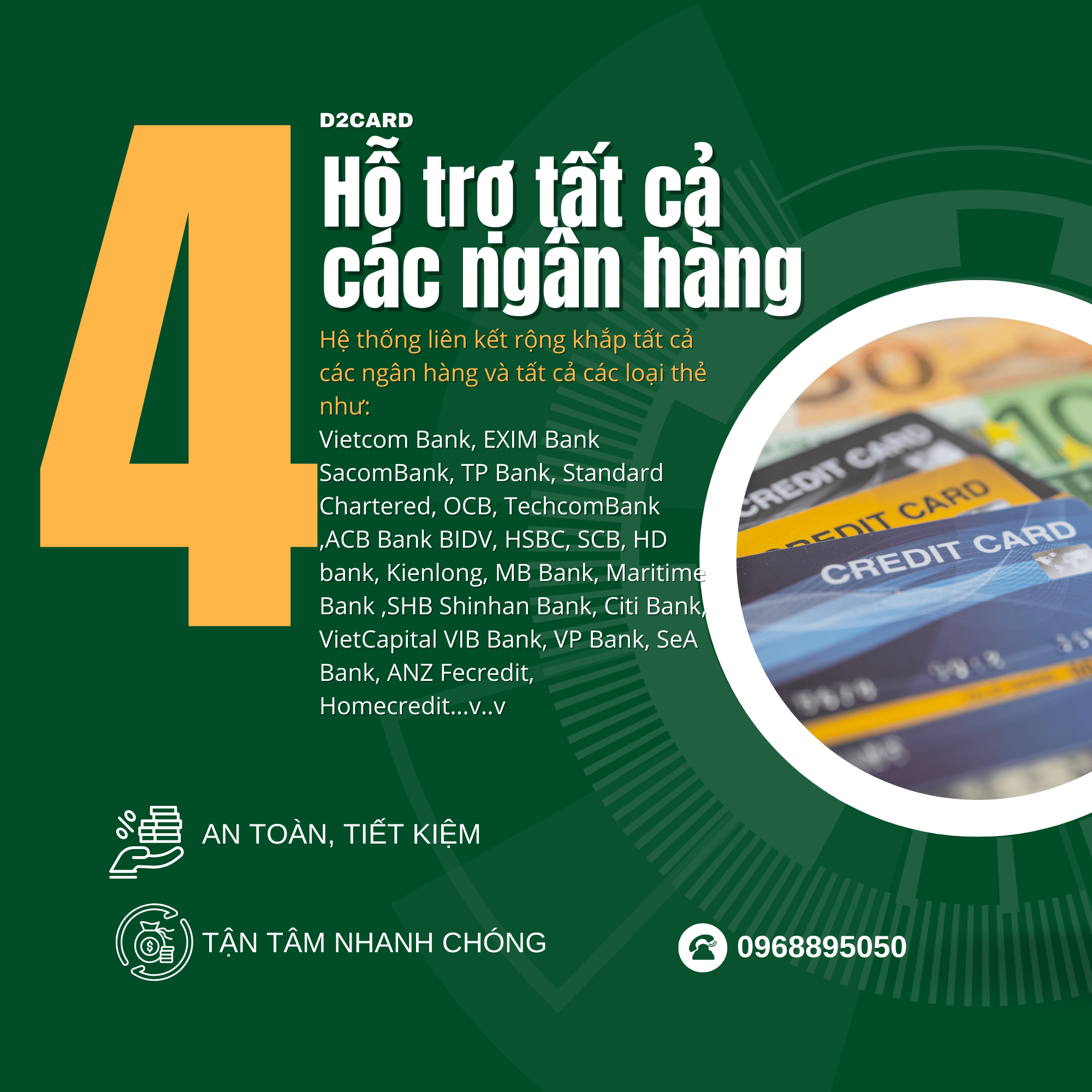 Ngân hàng nào hỗ trợ rút tiền từ thẻ tín dụng?